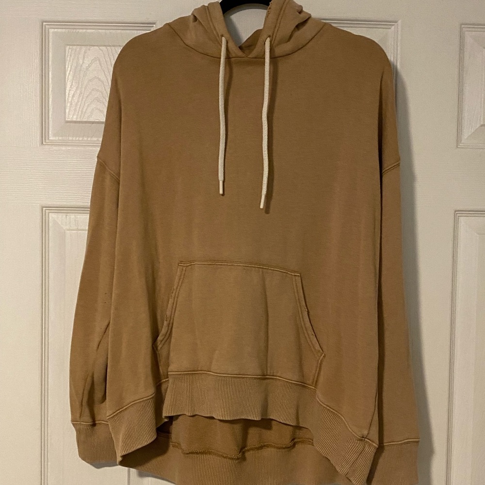 Hoodie tan/brown sweater